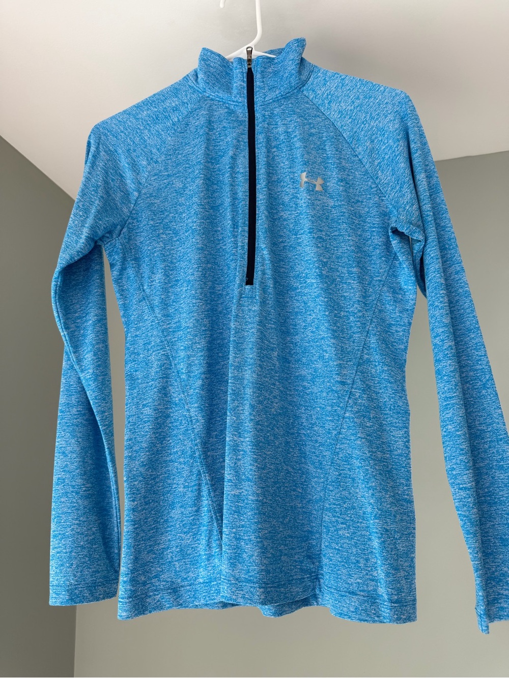 Under Armour Women's Blue Heather 1/4 Zip Active Pullover